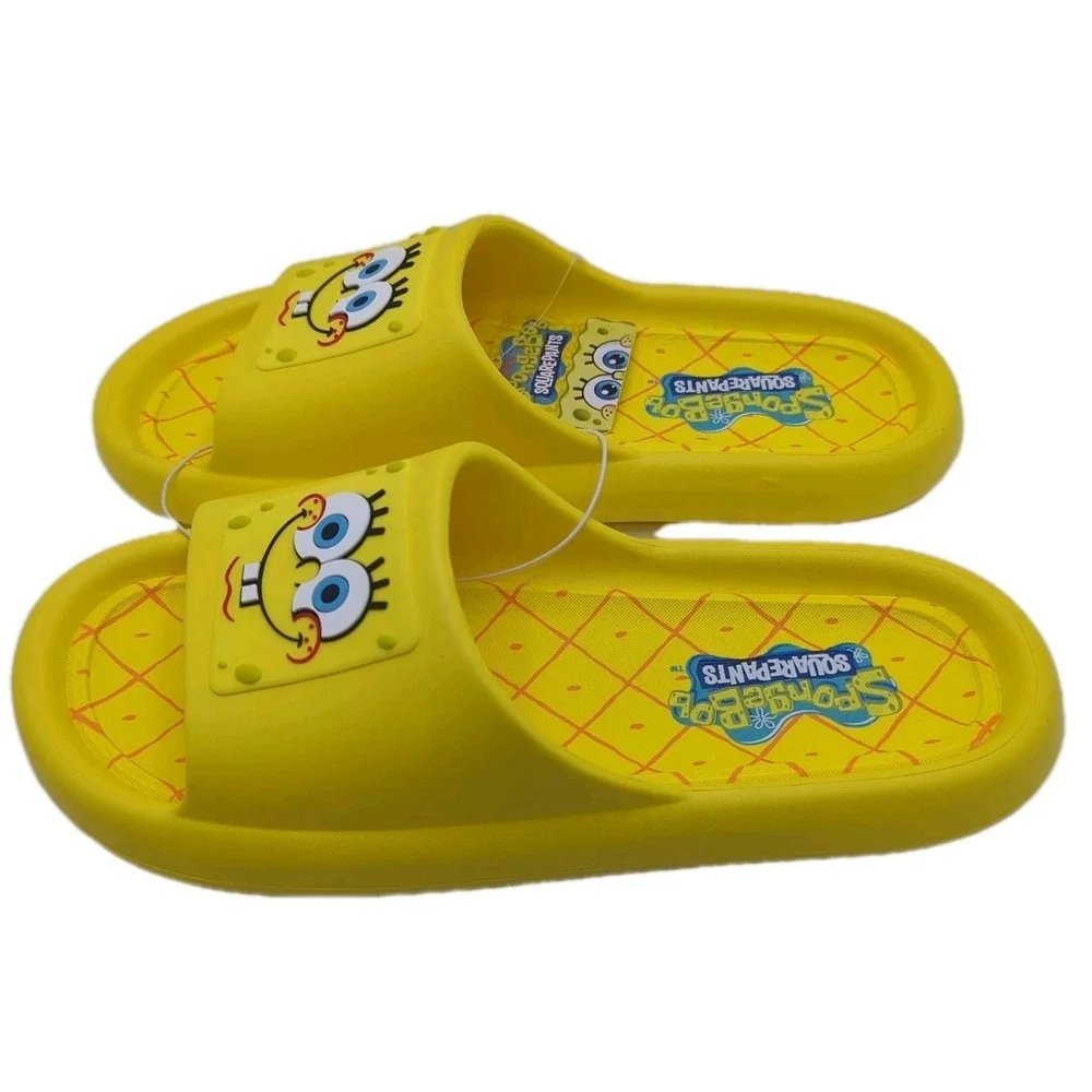 SpongeBob SquarePants Comfort Slide Sandals Mens Size 10 Ground Up